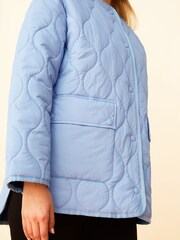 F&F Blue Fashion Onion Quilted Bomber Jacket - Image 4 of 5