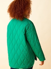 F&F Green Fashion Onion Quilted Bomber Jacket - Image 3 of 5