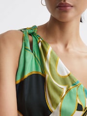 Vestido largo con estampado de jungla Tina de Reiss - Imagen 6 de 7