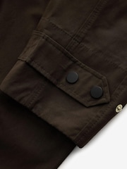 Chocolate Brown Long Waxed Effect Jacket - Image 5 of 7