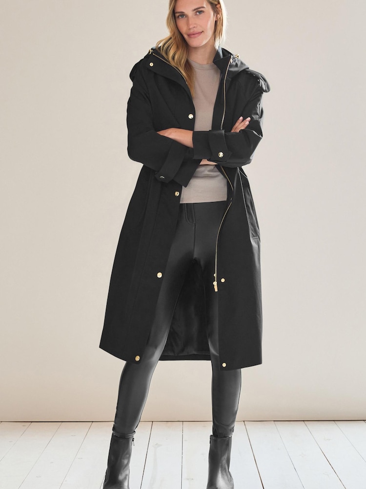 Schwarz - Leichter, spritzwasserfester Parka - Bild 2 von 8 Schwarz - Leichter, spritzwasserfester Parka - Bild 2 von 8