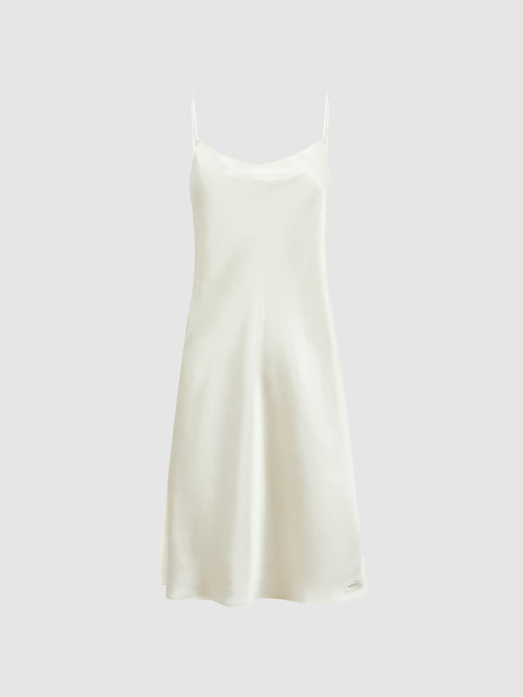 Calvin Klein Natural Underwear Silk Night Dress - Image 2 of 5 Calvin Klein Natural Underwear Silk Night Dress - Image 2 of 5