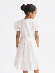 Reiss Amalie Strukturiertes Kleid mit Blumenprint - Bild 5 von 7
