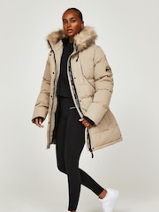 Zavetti Canada Womens Goshawa Puffer Jet Black Parka - Image 3 of 8