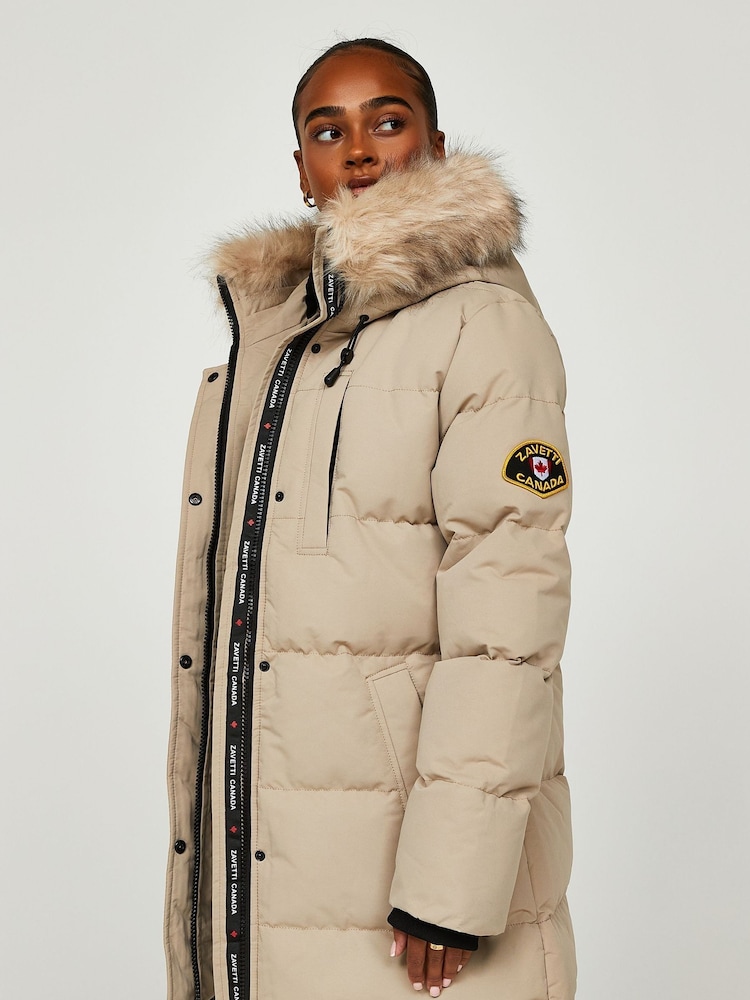 Zavetti Canada Womens Goshawa Puffer Jet Black Parka - Image 5 of 8