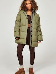 Zavetti Canada Sage Green Goshawa Puffa Jacket - Image 3 of 6