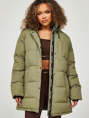 Zavetti Canada Sage Green Goshawa Puffa Jacket - Image 4 of 6