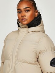 Zavetti Canada Stone Alora Longline Puffa Jacket - Image 5 of 6