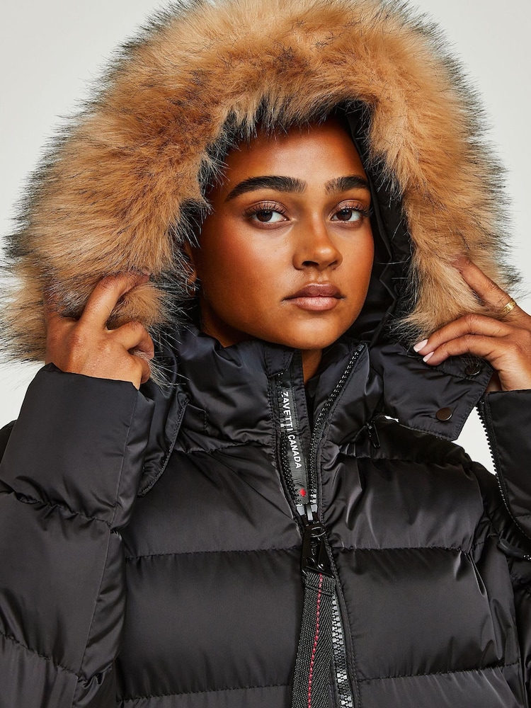 Zavetti Canada Kiana Virna Puffa Black Jacket - Image 6 of 6