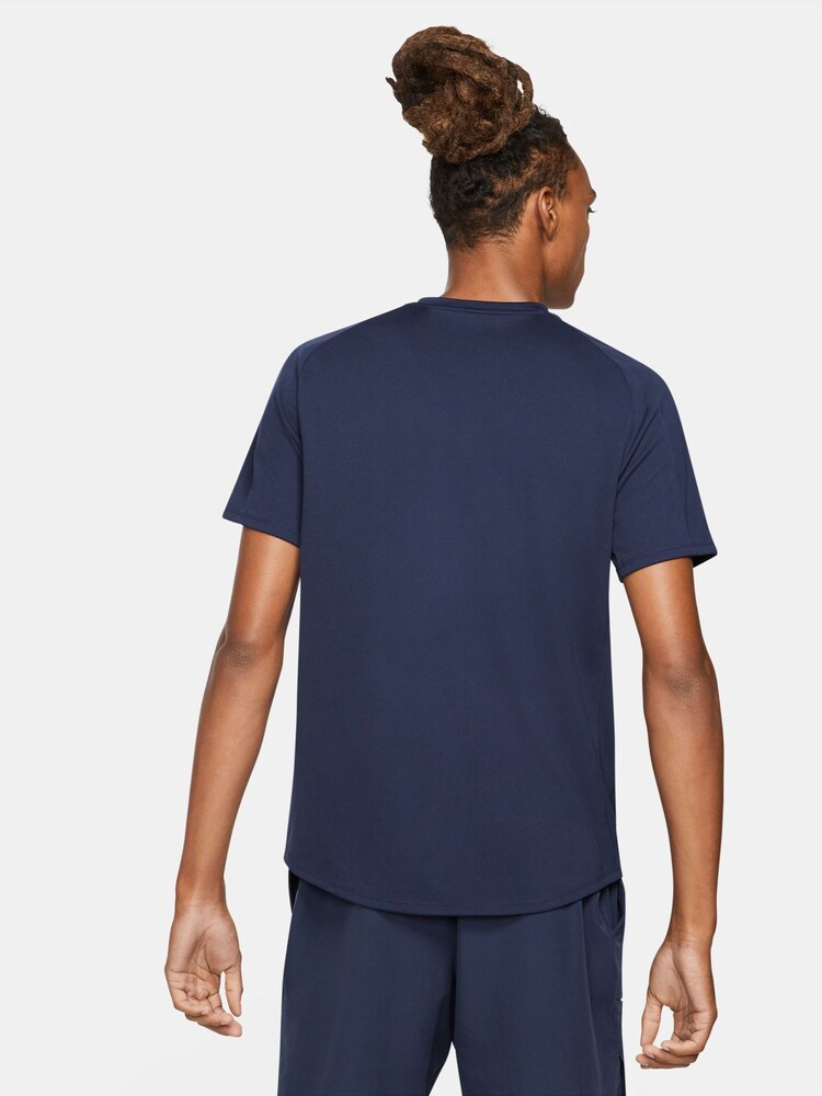 Nike Obsidian Dri-FIT Court Victory Tennis T-Shirt - Image 2 of 4 Nike Obsidian Dri-FIT Court Victory Tennis T-Shirt - Image 2 of 4