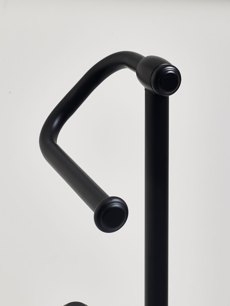 Black Heritage Floor Standing Toilet Roll Holder - Image 3 of 5