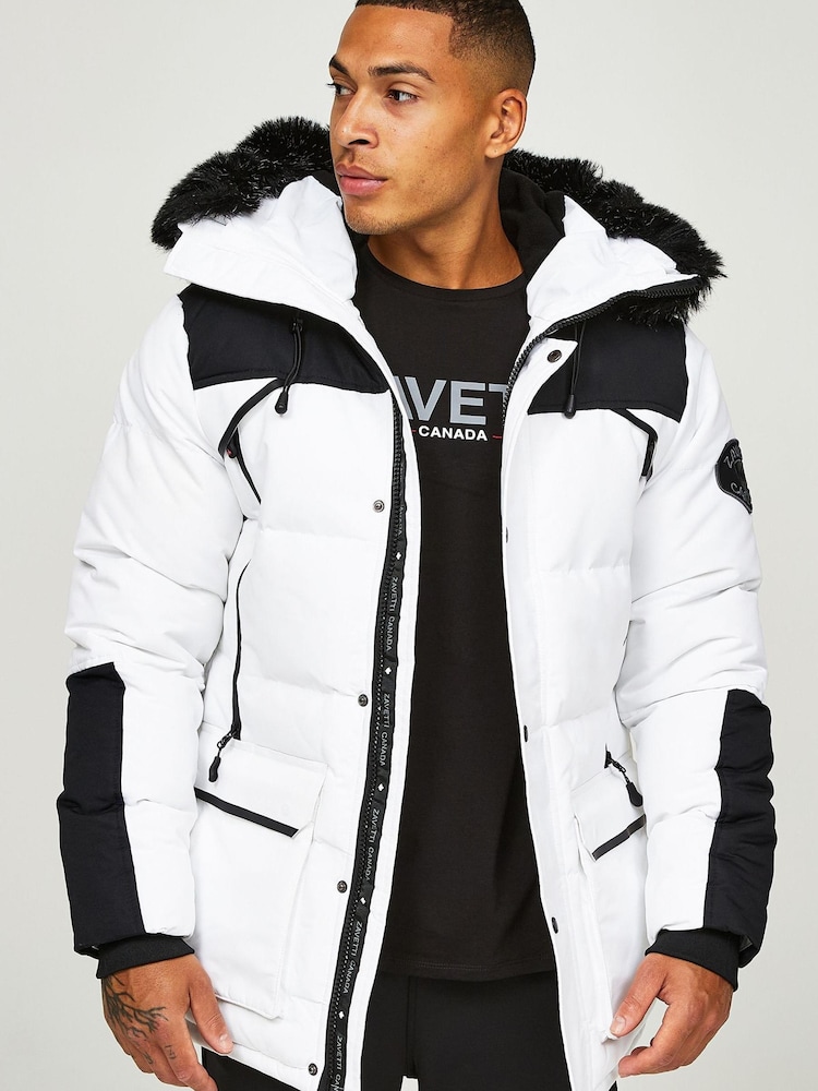 Zavetti Canada Orford Puffer White Jacket - Image 1 of 1