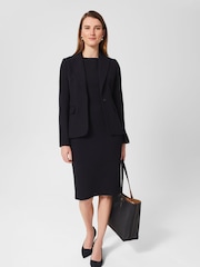 Hobbs Blue Petite Petite Mia Dress - Image 3 of 4