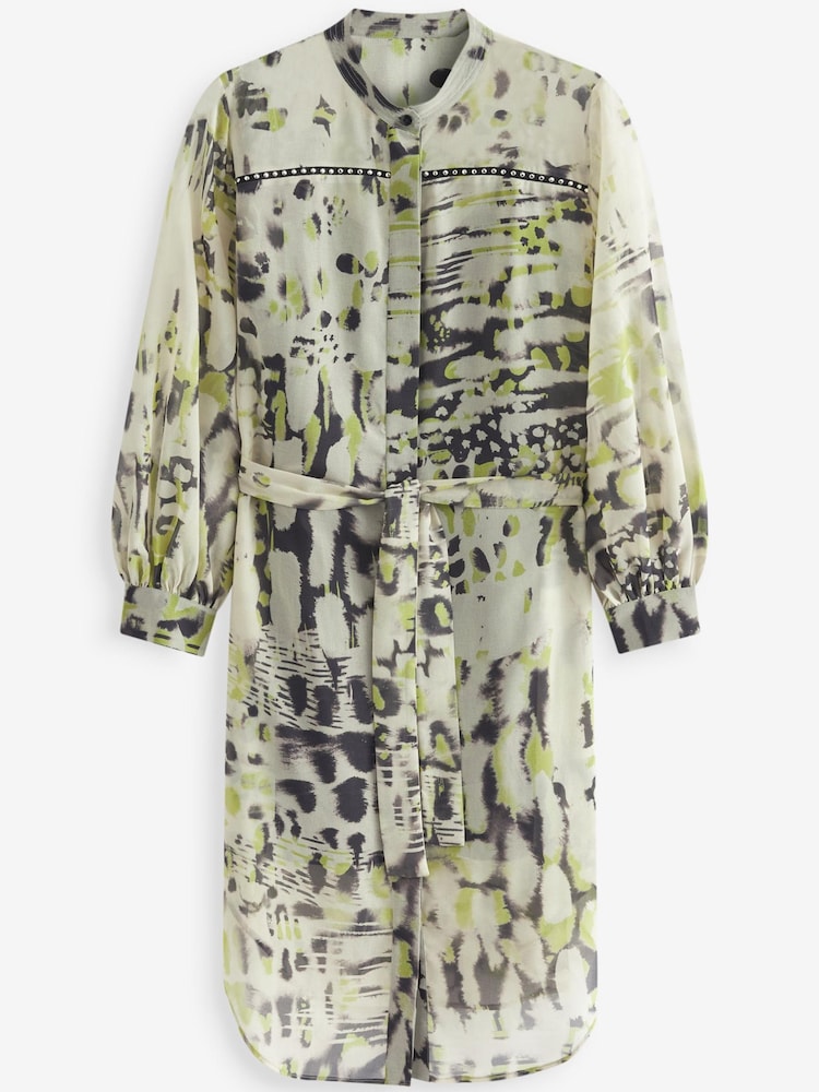 Animal/Colour Animal Print Shirt Dress With Cami Lining - Image 1 of 1