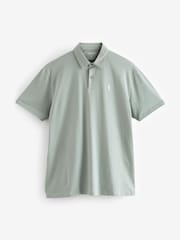 Blue/Pink/Green Pastel Regular Fit Short Sleeve Jersey Polo Shirts 3 Pack - Image 3 of 6