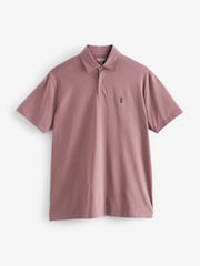 Blue/Pink/Green Pastel Regular Fit Short Sleeve Jersey Polo Shirts 3 Pack - Image 4 of 6