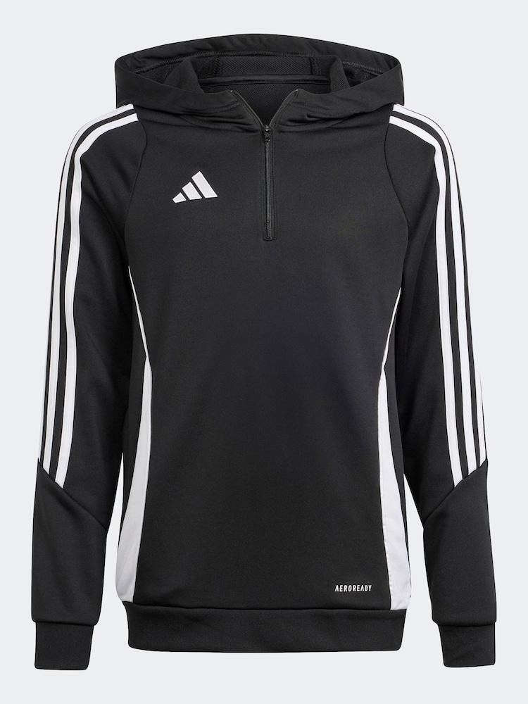 adidas Black/White Hoodie - Image 1 of 5