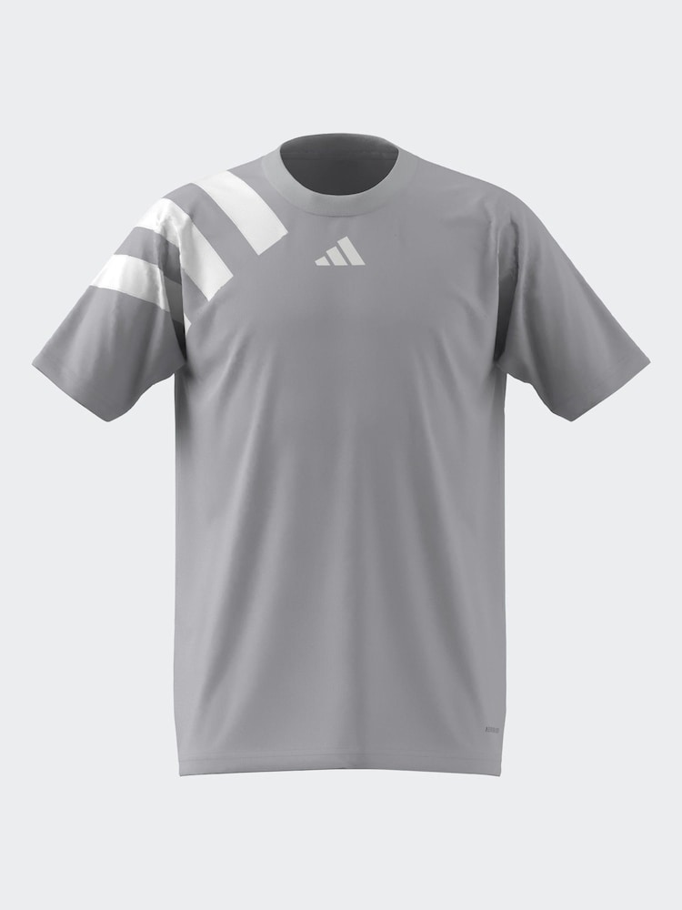 adidas Light Grey Fortore 23 Jersey - Image 1 of 11 adidas Light Grey Fortore 23 Jersey - Image 1 of 11