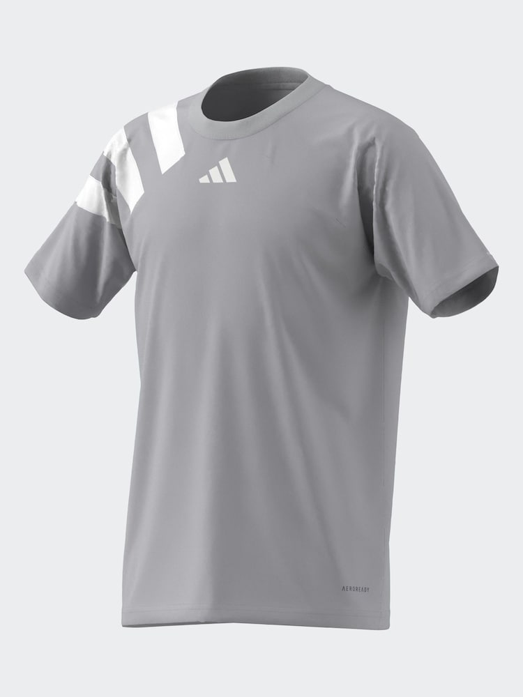 adidas Light Grey Fortore 23 Jersey - Image 3 of 11