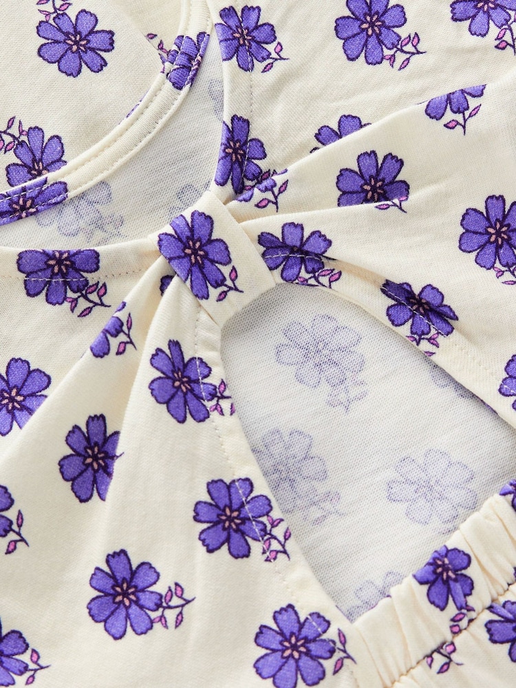 Boden Cream Bow Back Jersey Dress - Image 3 of 3