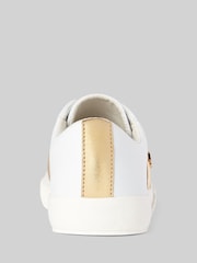 Lauren Ralph Lauren Janson Logo Leather Trainers - Image 3 of 4