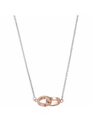 Olivia Burton Jewellery Ladies Silver Tone Interlink Classics Necklace - Image 1 of 2