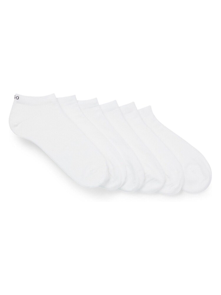 HUGO White Uni Socks 6 Pack - Image 1 of 3