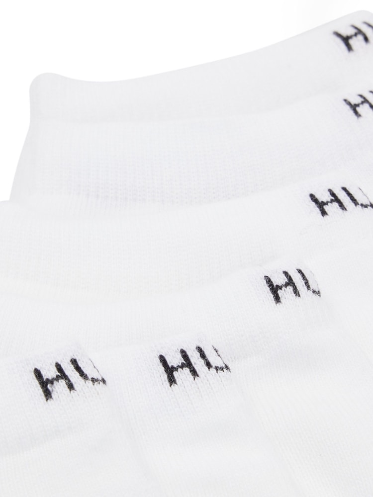 HUGO White Uni Socks 6 Pack - Image 3 of 3