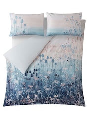 Clarissa Hulse Blue Tania's Garden 100% Cotton Duvet Cover and Pillowcase Set - Image 3 of 5