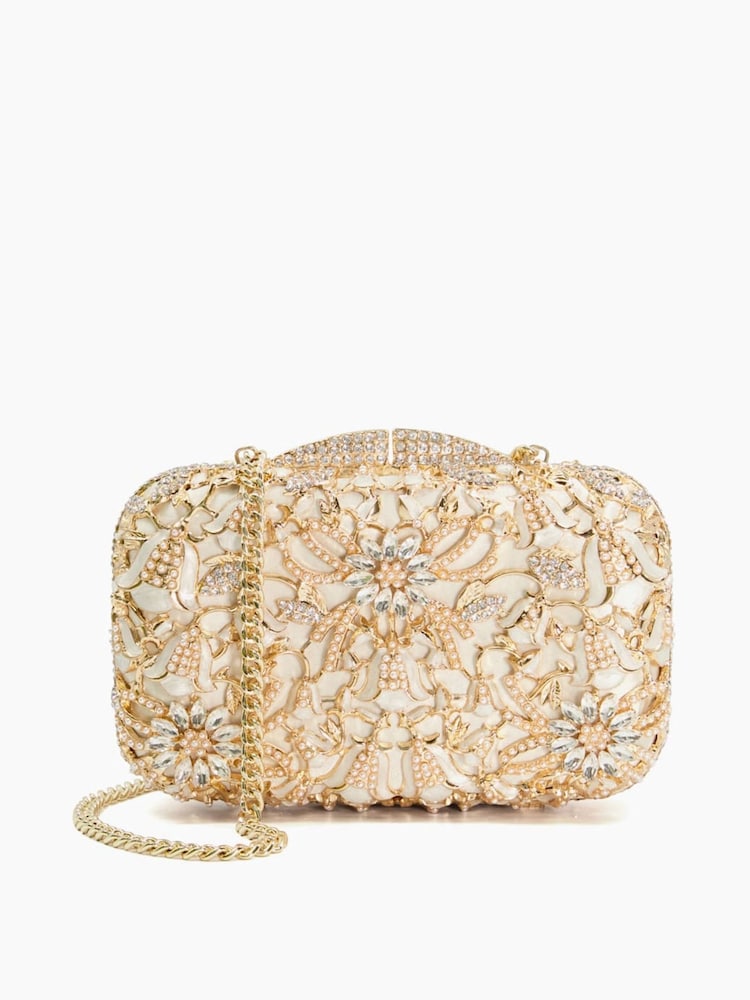 Dune London Gold Pewter Berkeley 30 Years Embellished Bag - Image 1 of 3