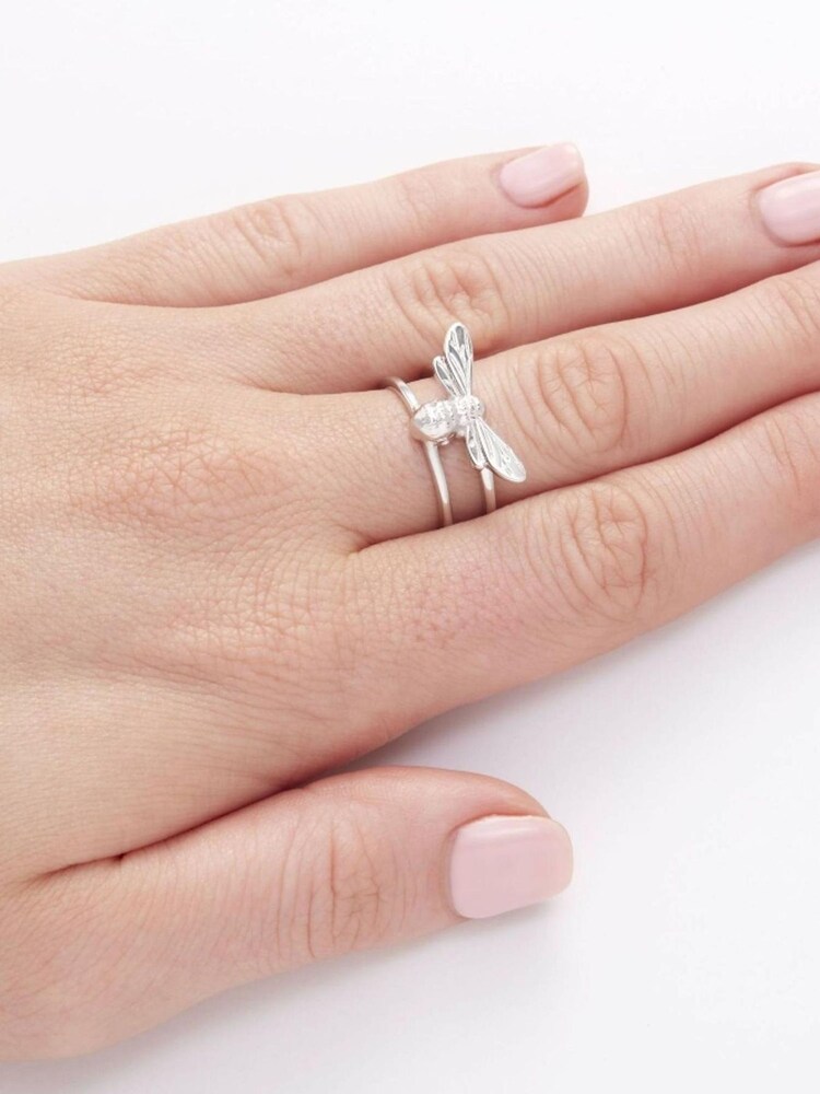 Olivia Burton Jewellery Ladies Silver Tone Lucky Bee Ring - Image 3 of 3