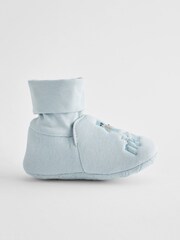 Blue Mummy And Daddy Baby Booties Socks 2 Pack (0-24mths) - Image 2 of 7