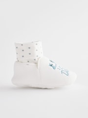 Blue Mummy And Daddy Baby Booties Socks 2 Pack (0-24mths) - Image 3 of 7