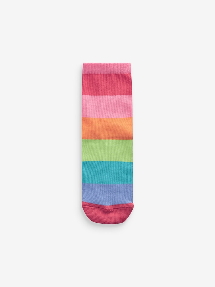 Multi - Lot de 5 chaussettes de cheville en coton riche en coton brillant - Image 4 of 6