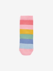 Pink 7 Pack Unicorn Cotton Rich Ankle Socks - Image 5 of 8