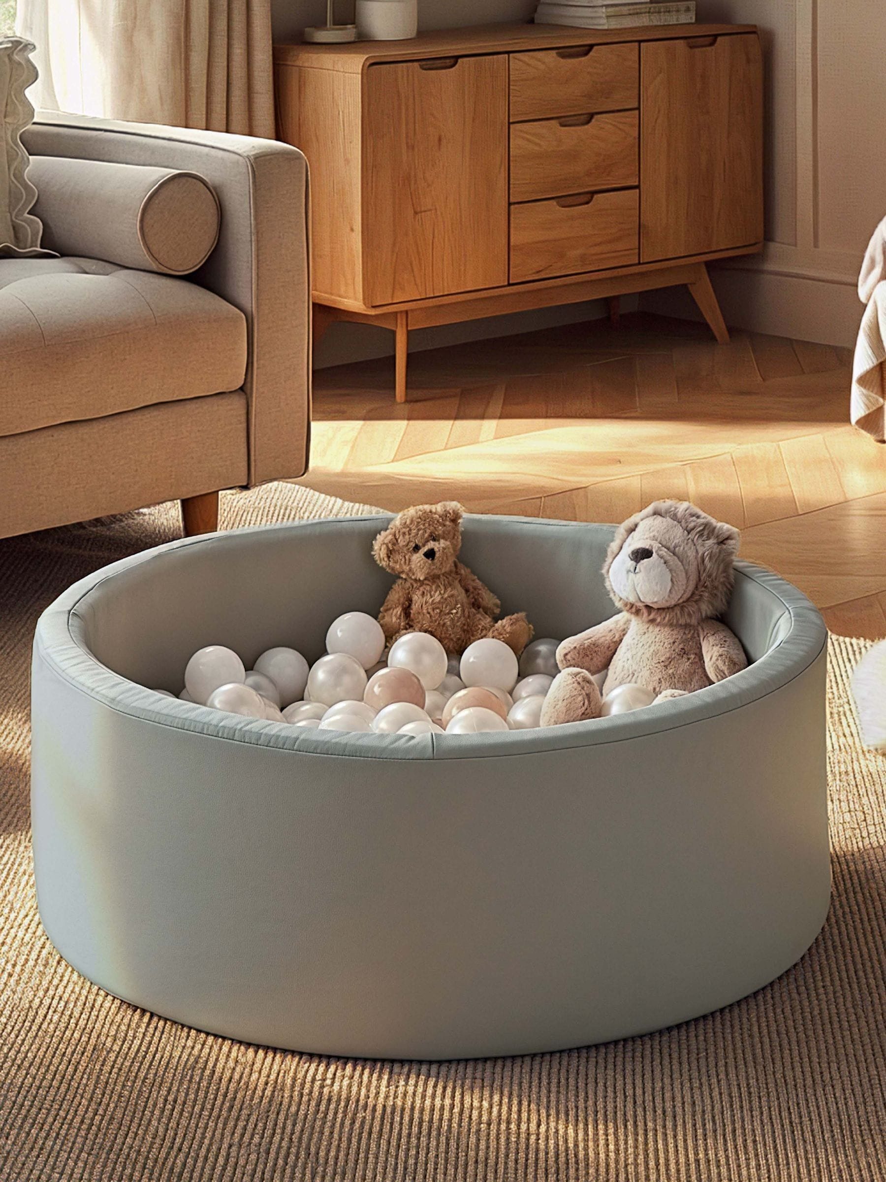CuddleCo Soft Play Ball Pit with Balls, Sea Salt - Image 4