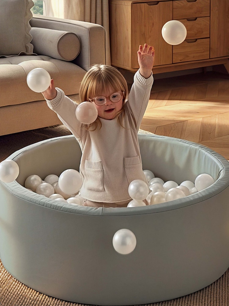 Cuddleco Sea Salt Soft Play Ball Pit With Balls - Image 2 of 7 Cuddleco Sea Salt Soft Play Ball Pit With Balls - Image 2 of 7
