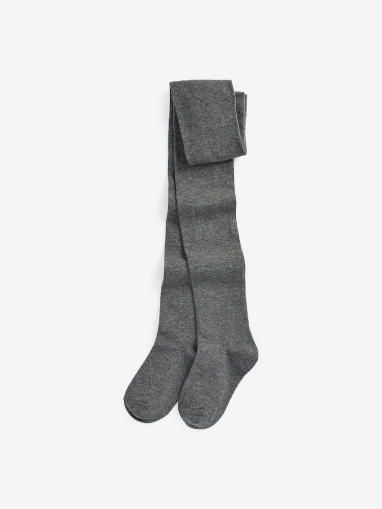 Grey Cotton Rich Tights - Image 1 of 1 Grey Cotton Rich Tights - Image 1 of 1