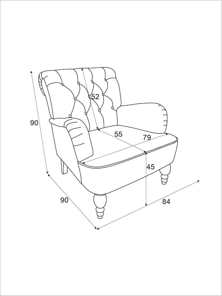 Shabby Chic by Rachel Ashwell® Garden Floral Denim Blue Twyla Accent Chair - Image 7 of 7 Shabby Chic by Rachel Ashwell® Garden Floral Denim Blue Twyla Accent Chair - Image 7 of 7