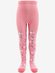 Blue, Pink and Grey 3 Pack Cotton Rich Unicorn Tights - Image 2 of 8