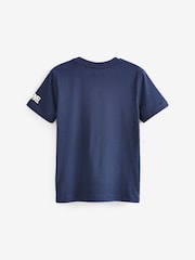 Captain America Navy Blue Marvel Superhero Short Sleeve T-Shirt (3-16yrs) - Image 2 of 4