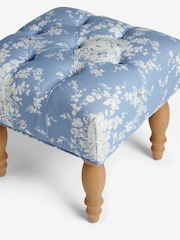 Shabby Chic by Rachel Ashwell® Garden Floral Denim Blue Sadie Stool - Image 4 of 5