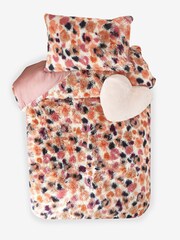 Ensemble housAnimalse de couette et taie d’oreiller en polaire à poil long à imprimé peluche peluche - Image 1 de 4