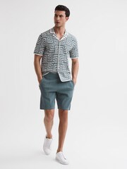 Reiss Sage Latin Elasticated Shorts - Image 3 of 6
