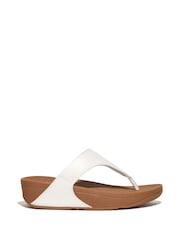 FitFlop Lulu Leather Toe Post Sandals - Image 1 of 4