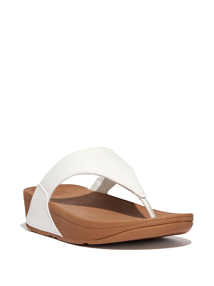 FitFlop Lulu Leather Toe Post Sandals - Image 2 of 4