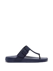 FitFlop Black Iqushion Adjustable Buckle Flip-Flops - Image 1 of 4