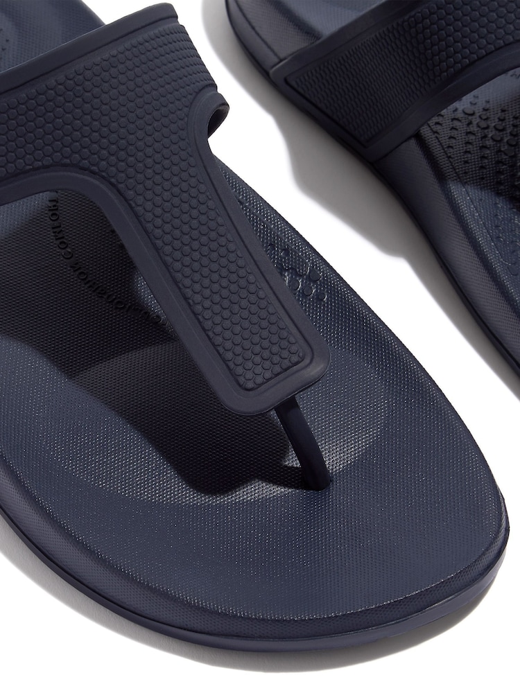 FitFlop Black Iqushion Adjustable Buckle Flip-Flops - Image 4 of 4