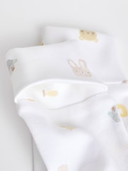 White 100% Cotton Delicate Baby Sleepsuits 3 Pack (0-2yrs) - Image 13 of 17
