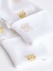 White 100% Cotton Delicate Baby Sleepsuits 3 Pack (0-2yrs) - Image 14 of 17